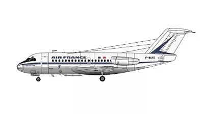 New! F-RSIN FRP4086 Fokker F28-1000 (Air France - Delivery Colors) - 1:144 Model • $29.90