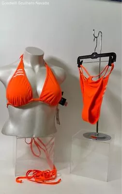 Adidas Women's Orange 2 PC Bikini Set - Size 2X & XL • $12.99