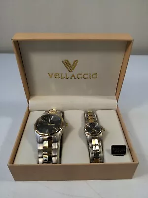 VELLACCIO HIS AND HERS WATCH SET Original Box Lightly Used Untested As Is • $60