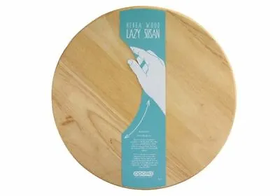 £13.95 • Buy Brand New Wooden Rotary Board. Lazy Susan. Solid Beech Wood Pizza Plate  