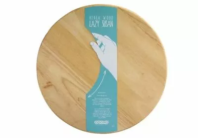£12.49 • Buy Wooden Rotary Board Lazy Susan Solid Beech Wood Pizza Plate Kitchen Utensil Tool