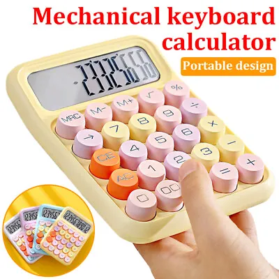 Mechanical Switch Calculator12 Digits Large LCD DisplayCalculator Big Buttons • $12.99