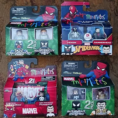 Marvel Minimates Mishmash Lot Of 8 Figures Kraven Black Suit Spider-Man + More • $48.99