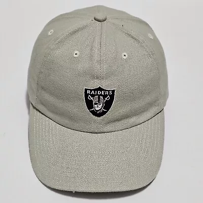 Oakland Las Vegas Raiders Khaki Tan Adjustable Logo Adult Cap NFL Football • $12.99