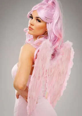 Baby Pink Feather Angel Wings • £16.99