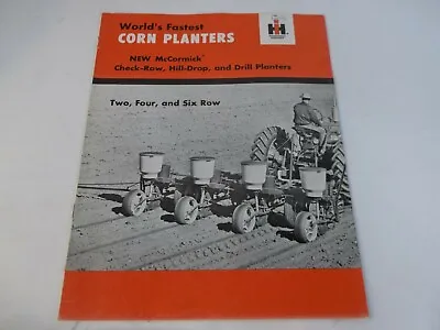 IH McCormick Corn Planters 2 4 6-Row Sales Brochure • $25