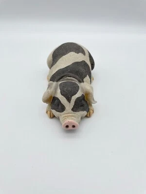£11.73 • Buy Vintage Resin Pig Laying Down Figurine 2006 WMG 5.5 In.
