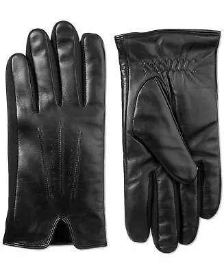 ISOTONER Signature Black 100% Genuine Leather SleekHeat Gloves Medium • $14.99