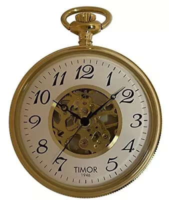 [Timor] Pocket Watch Mechanical Manual Winding Skeleton TP106JA01 Men's Gold • $622.59