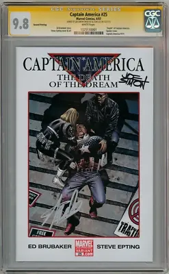 Captain America #25 2nd Print Cgc 9.8 Signature Series Signed Stan Lee Joe Simon • £699.95