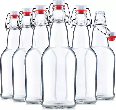 $37.99 • Buy Glass Swing Top Beer Bottles 16 Ounce 6 Pack Grolsch Bottles