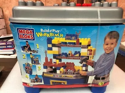 Factory Sealed! Mega Bloks - Build N'Play Workbench 60 Maxi Mega Bloks • $50