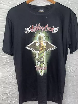 Motley Crüe T-Shirt Tee New Music Medium (M) Rock  And Roll Metal (No Tags) • $29.99