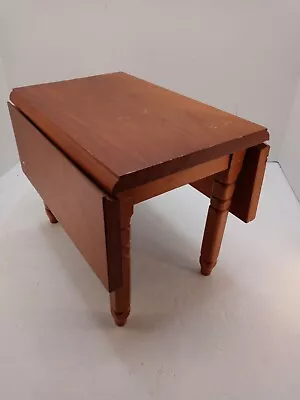 Child’s Vintage Drop-leaf Table Use W/ Dolls 9  Tall 16  Long 11.5  Wide • $33.60