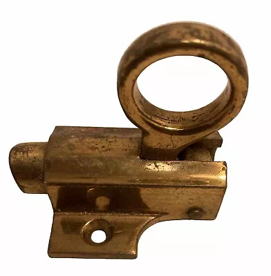 Vintage Solid Brass Fanlight Spring Loaded Window Catch Bolt Reclamation A9 • £15.95