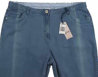 M&S Womens Marks And Spencer Classic Blue Jeans Size 20 Short DEFECTS • £12.99