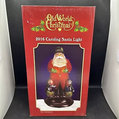 2016 Merck Old World Christmas  Caroling Santa  Figurine NIB Free Shipping! • $69.99