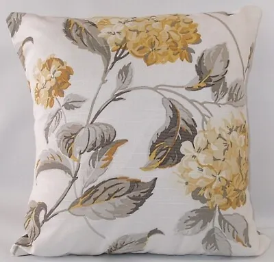 Handmade Cushion Cover In Laura Ashley Hydrangea Camomile - Same Both Sides • £14.99