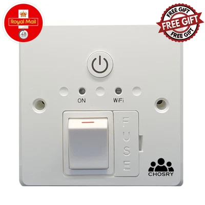 £39.99 • Buy CHOSRY Wi-Fi Fused Spur Timer Switch For Towel Rails, Heating & Lighting