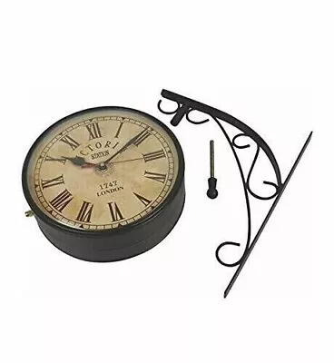 Victoria Station Clock Vintage Double Sided Clock Railway Station Wall Clock 10  • $150