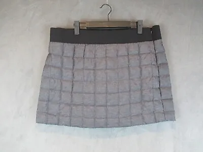 Alp N Rock Skirt Women Size 5 XXL Gray Quilted Puffer Gray Down Outdoor Ski Mini • $41.97