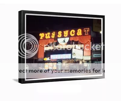PUSSYCAT THEATER 1970S On Broadway Manhattan New York City Framed Photo • $32.99