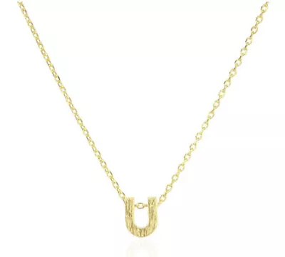 Melinda Maria A-Z Block Letter Necklace 18K Gold Over Sterling Silver- U • $24.99