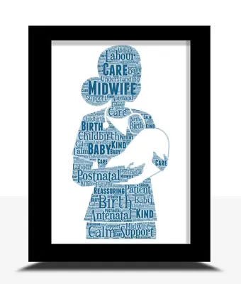 Personalised Midwife Nurse Midwife Gradation Gift Midwifery Retirement Gift • £32.95