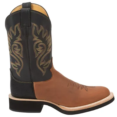 Justin Boots Paluxy Round Toe Cowboy  Mens Black Brown Casual Boots 5008 • $289.95