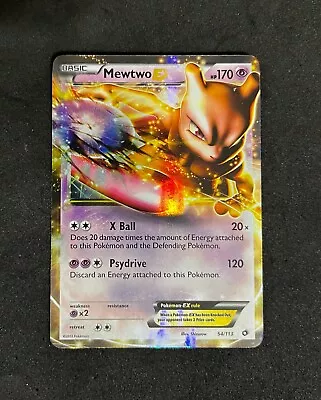Pokémon TCG Mewtwo Ex Legendary Treasures 54/113 Holo Holo Rare EX • $4.99