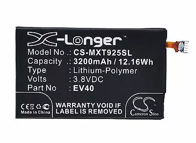 Cameron Sino 3.8V 3200mAh Li-Poly Replacement Battery For MOTOROLA Droid Razr HD • $30.42