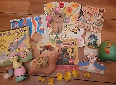 Vtg Lot Of 20 Easter Decorations  • $30