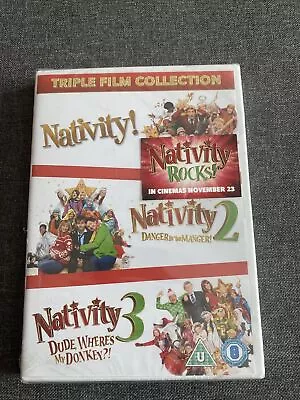 Nativity Triple Film Collection 123 NEW SEALED DVD SET • £4.59