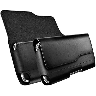 For Samsung Galaxy Z Fold 3 4 Black Leather Belt Clip Loop Carry Case Holster • $20
