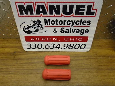 Harley Davidson Panhead Shovelhead Chopper Bobber Hand Grips Lt Red #7 • $21.74