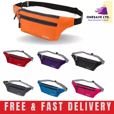 £3.79 • Buy Waist Bum Bag Waterproof Women Men Holiday Travel Money Running Belt Fanny Pack
