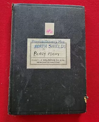 Ner Os Map North Shields Parcel Deliveries 1920/1 Edition On Linen • £25