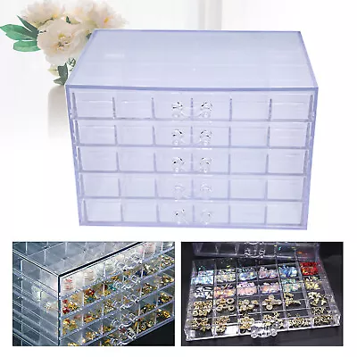 5-layer 120 Grids Nail Art Storage Box Nail Art Drawer Design Durable For Nail • $22