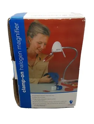 Daylight Vintage D24000 Clamp On Halogen Magnifier Lamp U6S3 • $50.52