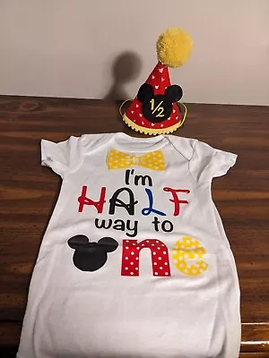 Baby Half Birthday Disney Mickey Outfit • $9