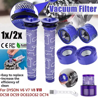 1/2x Pre & Post HEPA Filter For Dyson V8 V7 V6 V10 Animal Trigger Vacuum Cleaner • $9.99