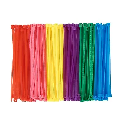 600 Pcs Multi Colored Zip Ties 4 Inch Small Cable Zip Ties For Home Office • $12.50