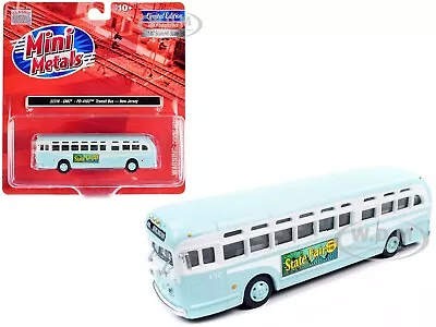 Gmc Pd-4103 Transit Bus #152 Light Blue Nj 1/87 Model Classic Metal Works 32318 • $29.99