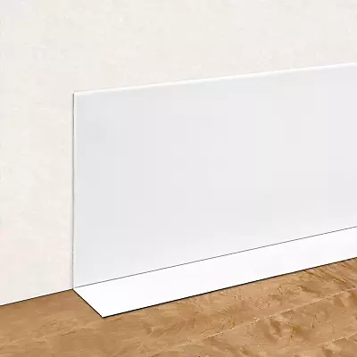 Vinyl Baseboard Molding Vinyl Wall Base Trim 4 Inch Flexible Rubber Baseboards W • $40.99