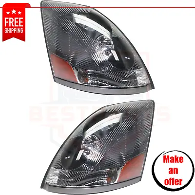 New Headlights VO2503156 VO2502156 Set Of 2 Pieces For 2004-2017 Volvo VNM/VNL • $318.14