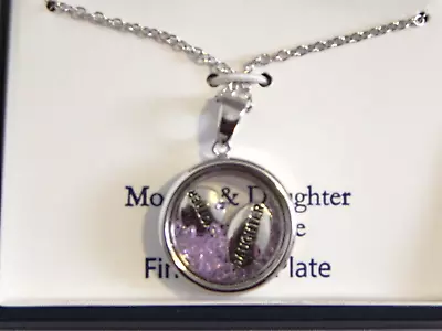 Belk Silverworks Mother/Daughter 18  Silverplated Necklace • $14