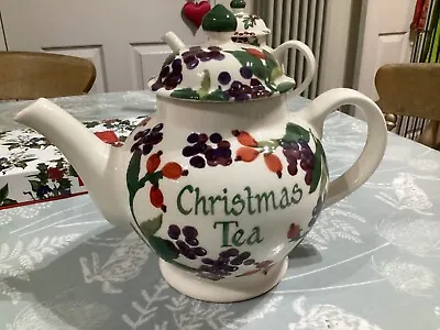 Emma Bridgewater Rosehip Elderberry Christmas Tea Personalised 4 Cup Mug Teapot • $75.78