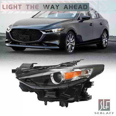 Headlight For 2019-2021 Mazda 3 LED Black Housing Clear Lens Left Side W/o AFS • $146.69