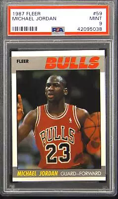 1987 Fleer #59 Michael Jordan PSA 9 • $1495