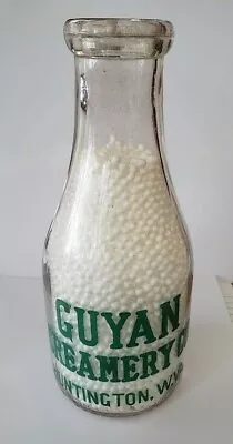 Vintage Guyan Creamery Co. Milk Bottle Huntington W. VA • $18.99